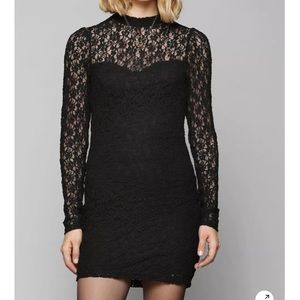 NWOT Black lace Kimchi Blue dress (L)